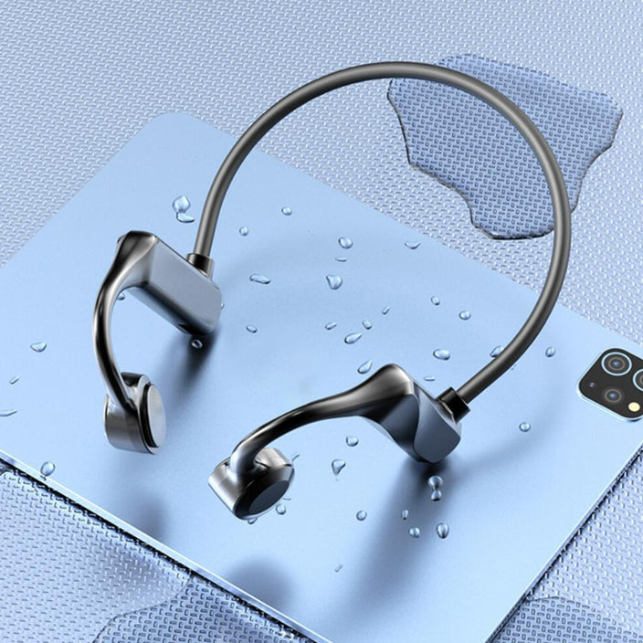 [LIQUIDAÇÃO] - EASYPHONE 5.1® - Fone de Ouvido por Condução Óssea Bluetooth Resistente à Água / (PDU16)