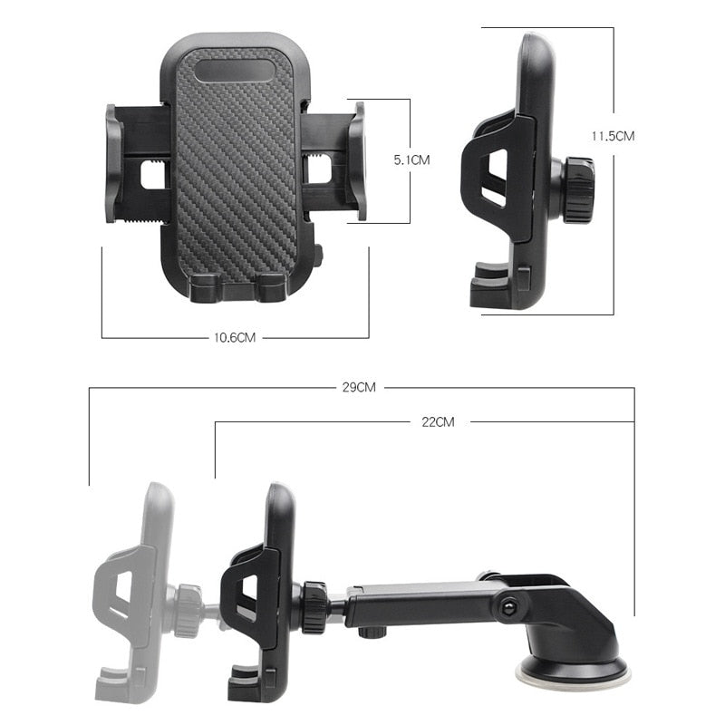 [EM LIQUIDAÇÃO] - Suporte de Celular para Carro, Porta Telefone para Parabrisa - Chega de dirigir com o celular na mão! / (PDU06)