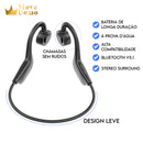 [LIQUIDAÇÃO] - EASYPHONE 5.1® - Fone de Ouvido por Condução Óssea Bluetooth Resistente à Água / (PDU16)